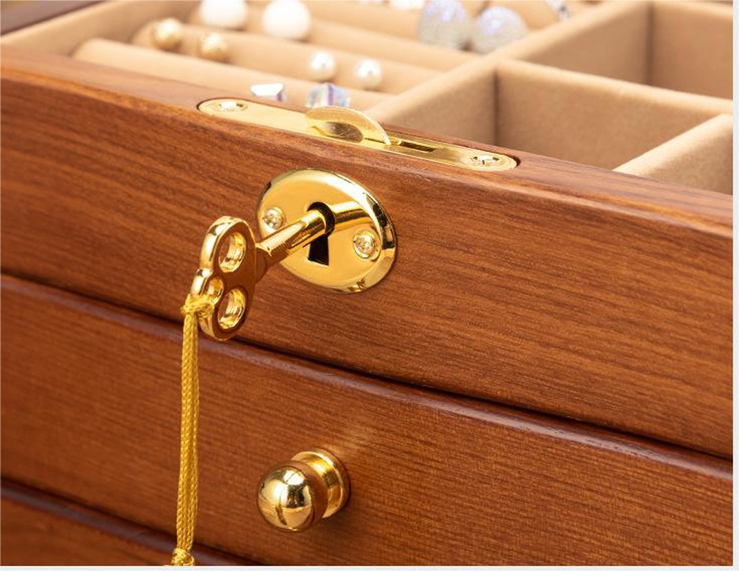 Custom large multi-layer wooden jewelry box Custom large multi-layer wooden jewelry box