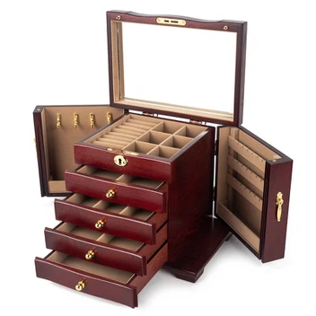 Custom large multi-layer wooden jewelry box Custom large multi-layer wooden jewelry box