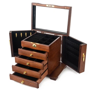 Custom large multi-layer wooden jewelry box Custom large multi-layer wooden jewelry box